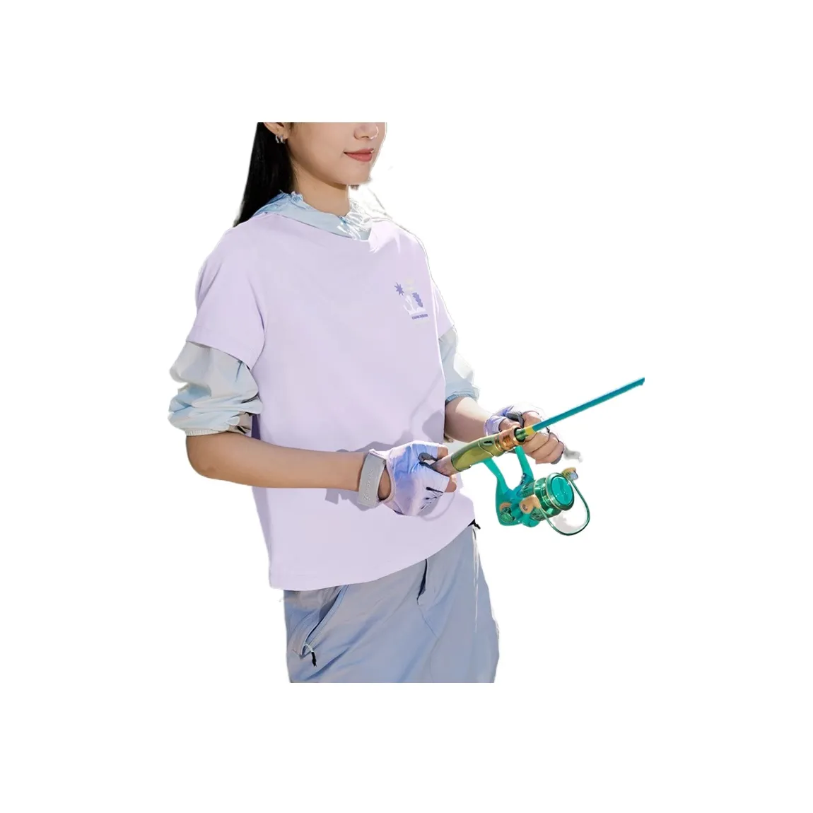 QIAODAN Sports Life Collection SS25 Regular T Shirt Women's Taro Paste Purple
