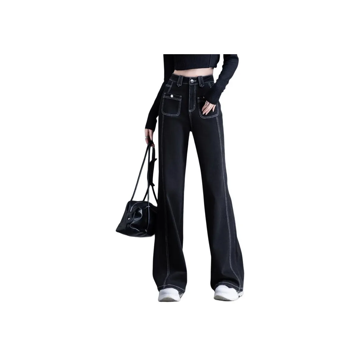 You Cow Me Pants Jeans Women's Black