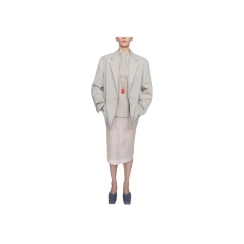 Carven Бежевый Женские Офисные Костюмы
