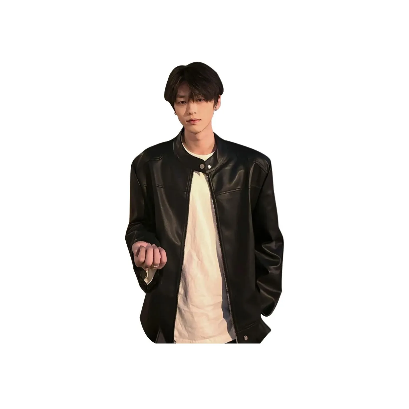 CORNILOT Черный Унисекс Кожаные куртки