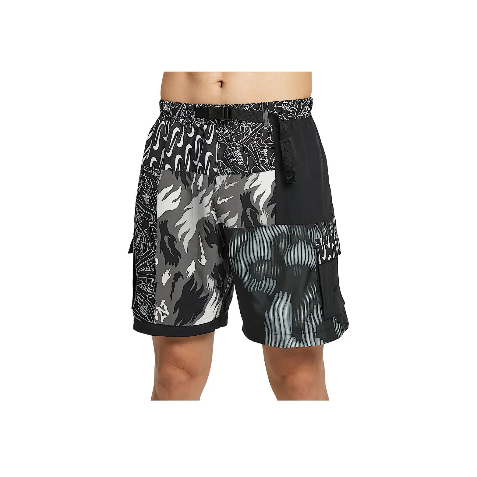 Nike Черные Мужские Пляжные Шорты