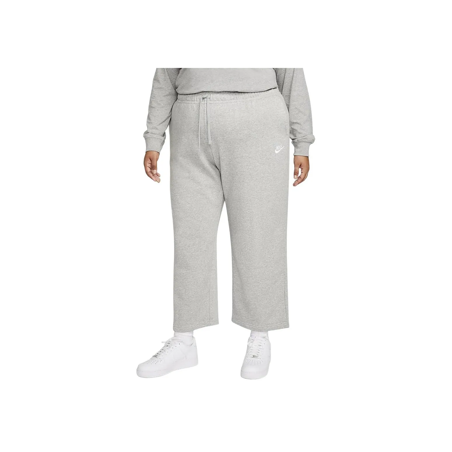 Nike Sportswear Club Fleece Women's Mid-Rise Wide-Leg Sweatpants Plus Size