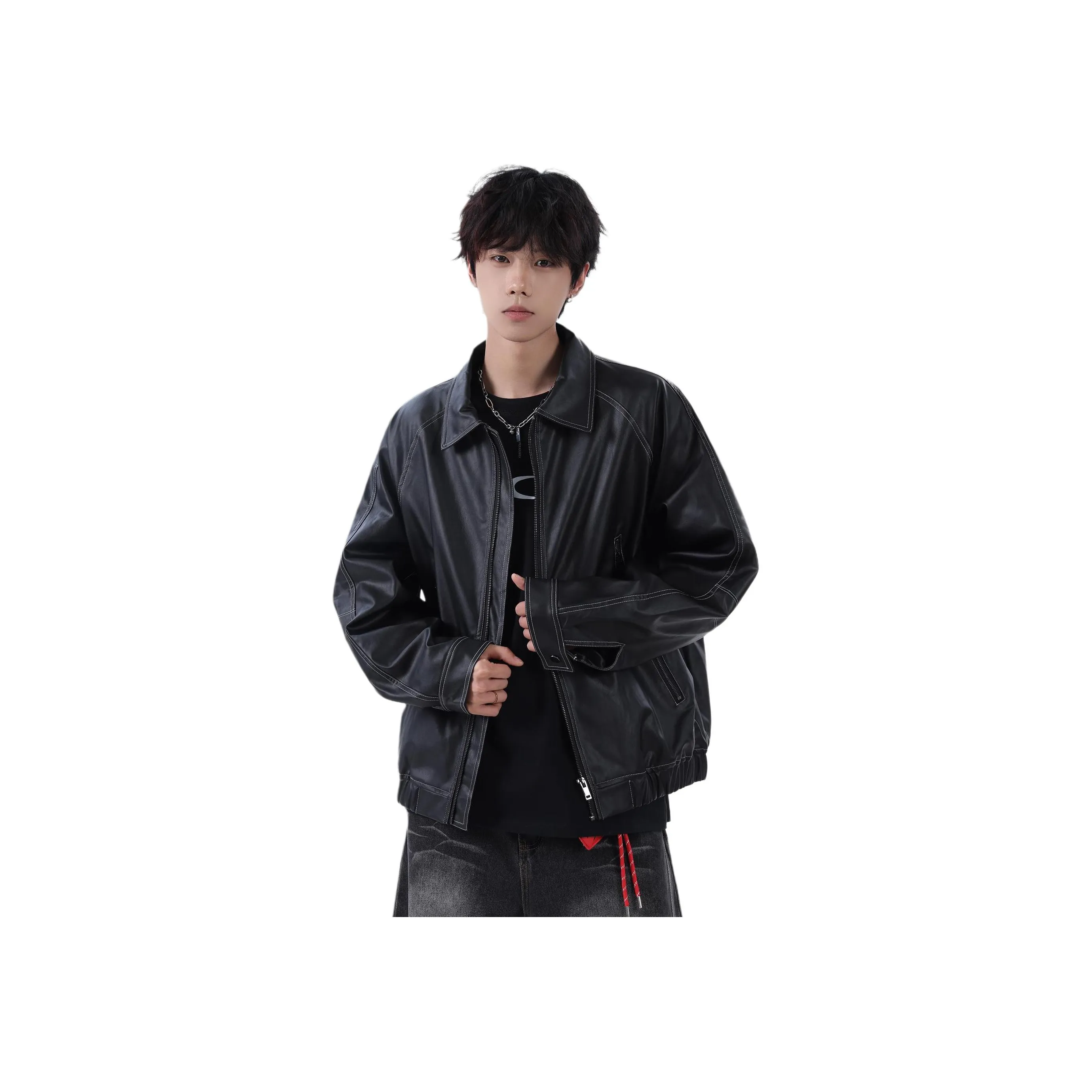 UNDERTIDES Кожа Куртка Унисекс