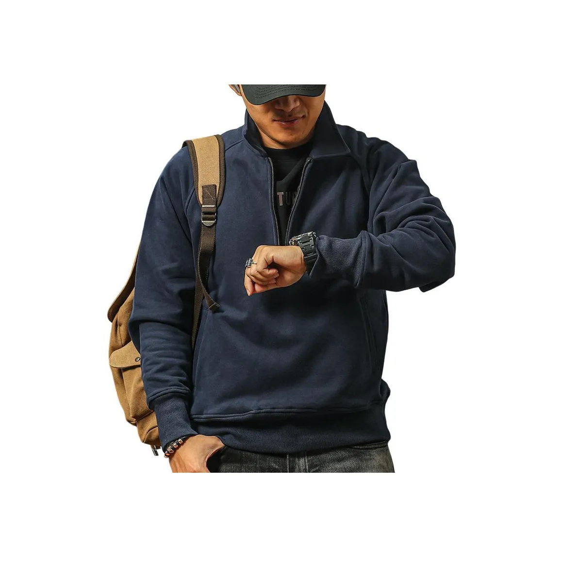 Seasonal Words Свитшот Мужской Королевский Синий