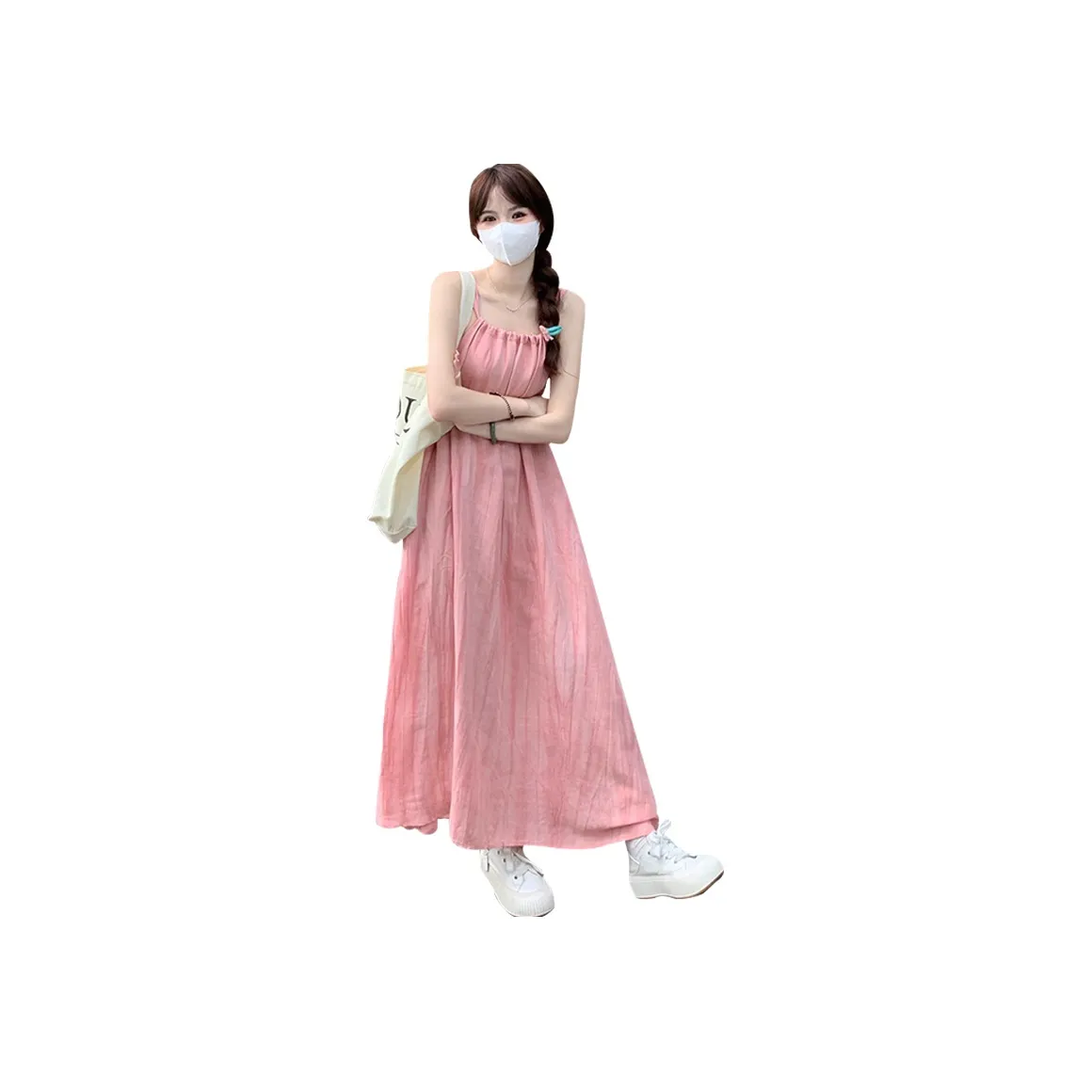 La Chapelle Slip Dress Women's Pink