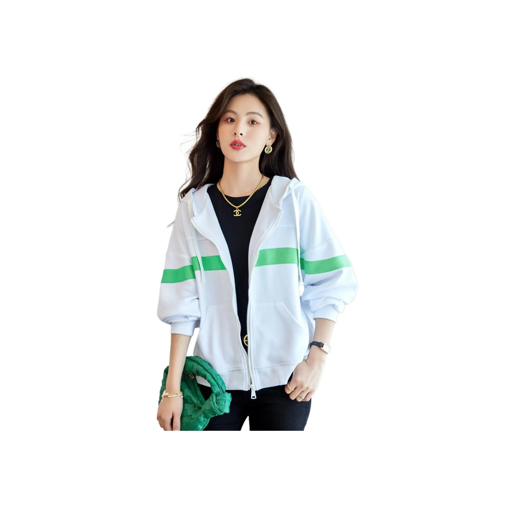 Like The Age Of Water Velvet feel Coat Loose Fit Women's White