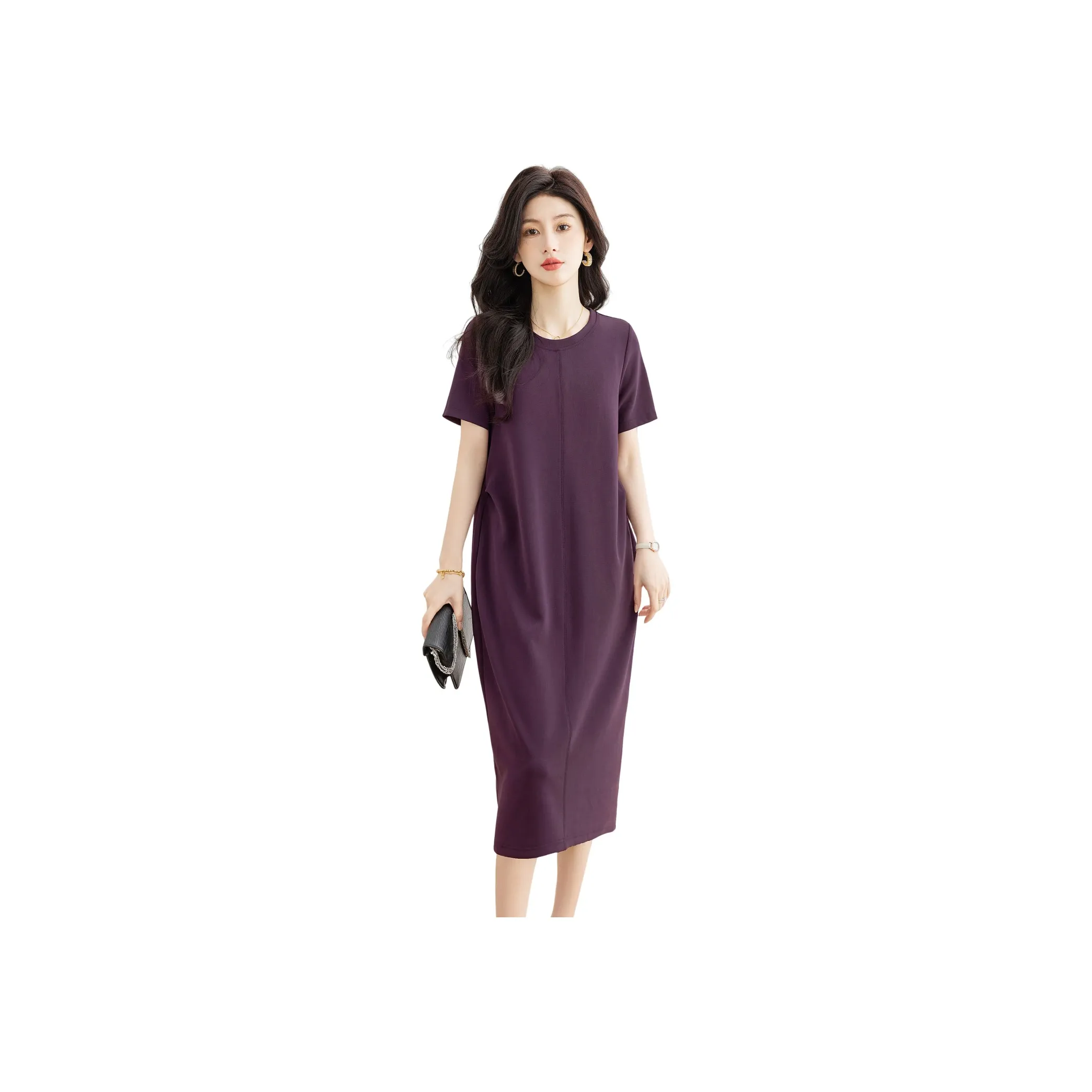 Cypress House Short Sleeved Dress Women's Purple