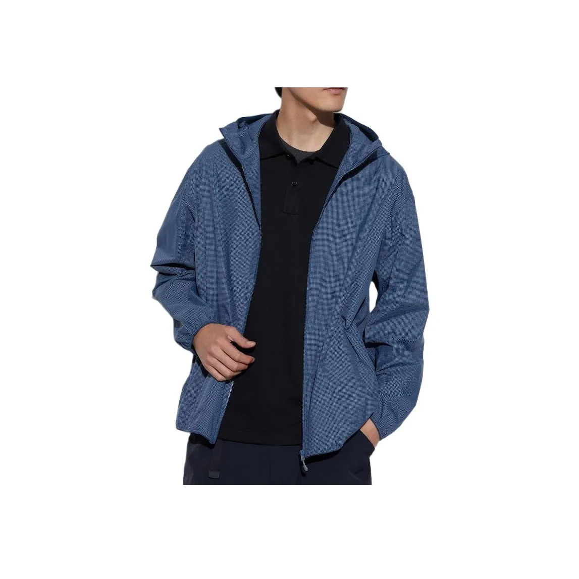UNIQLO Breathable Water Resistant UV Protection Sun Protection Clothing Men Sea Blue