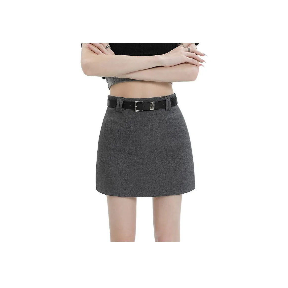 Розовый Повседневный Короткий Юбка Женская