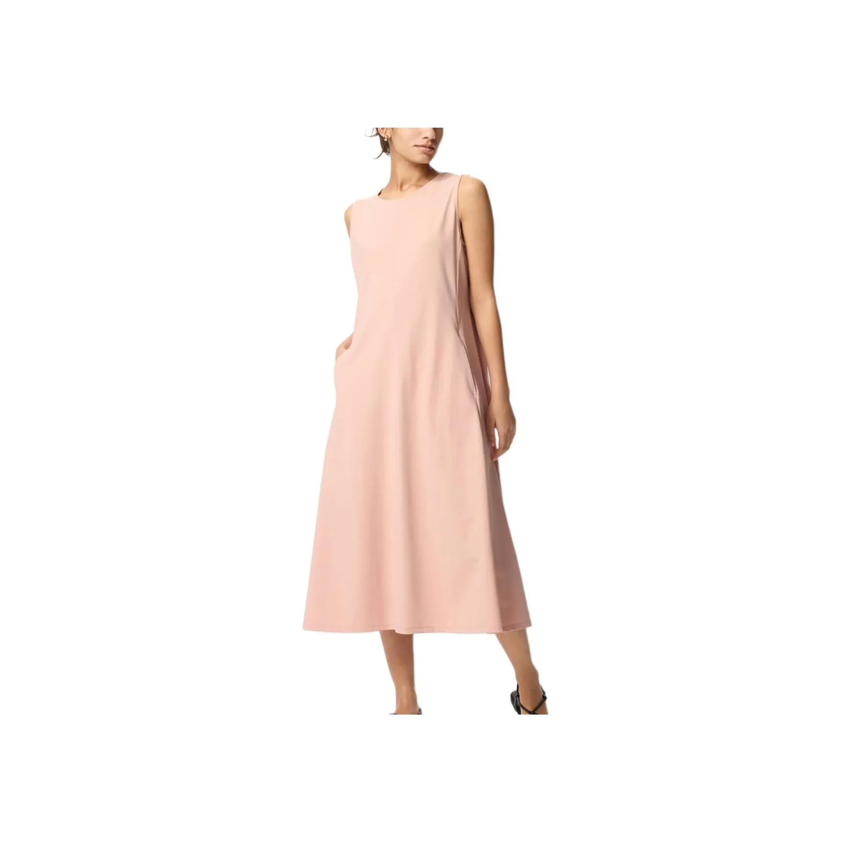 UNIQLO Sleeveless Dress Women's Peach Pink
