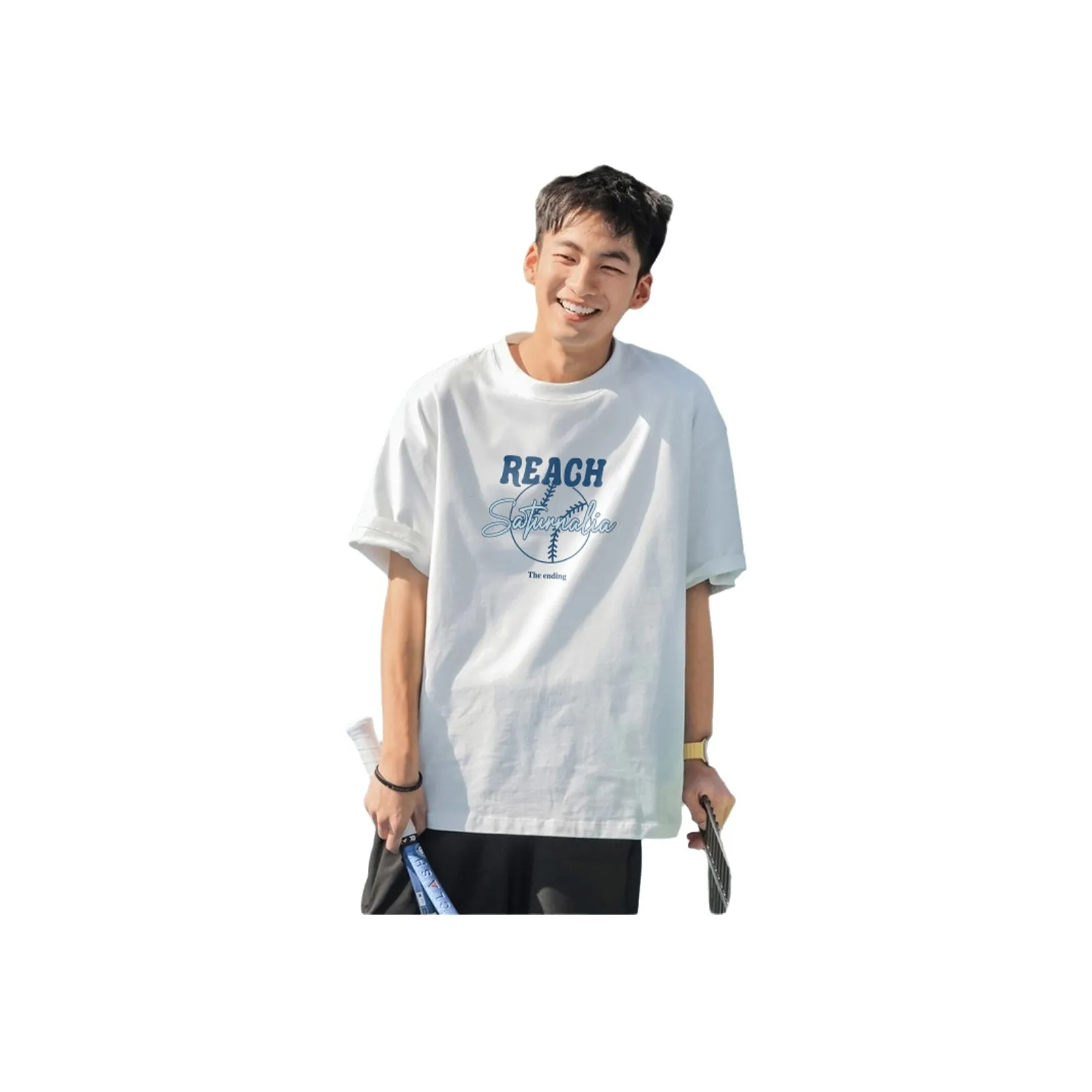 Tonlion T Shirts Men's White