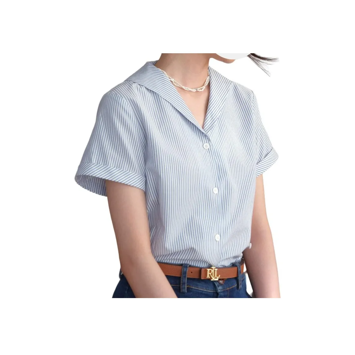 Flowers in water Shirts Women's Aqua Blue Subtle Texture