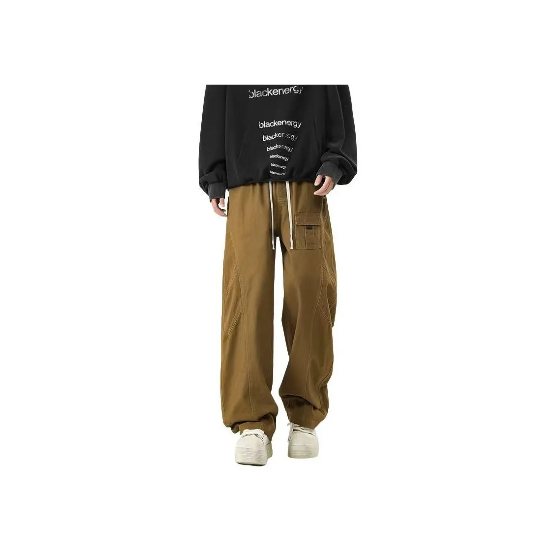 NOME Trendy Draped Comfortable Versatile Lace Up Pants Unisex