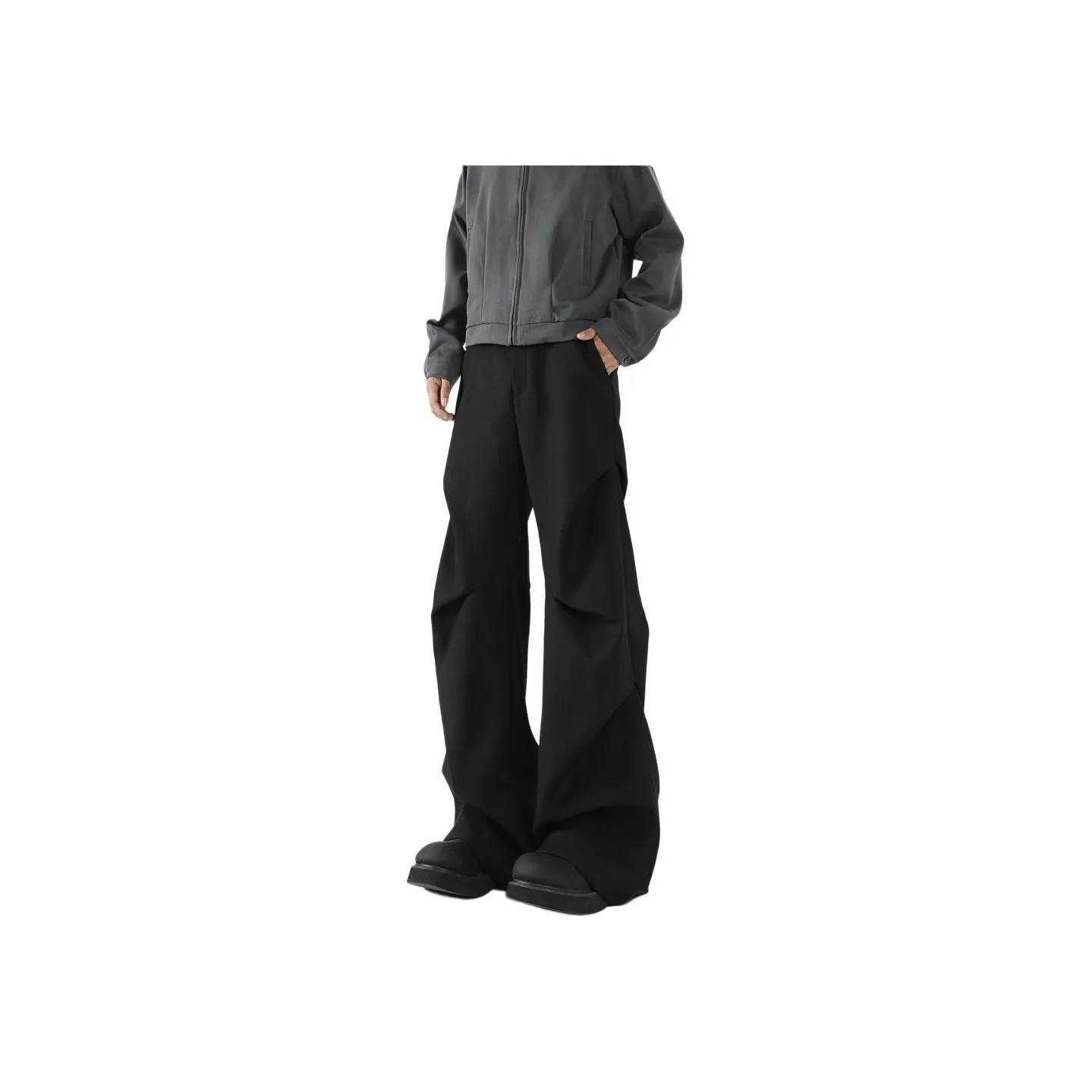 XIDELONG Casual Pants Unisex Black