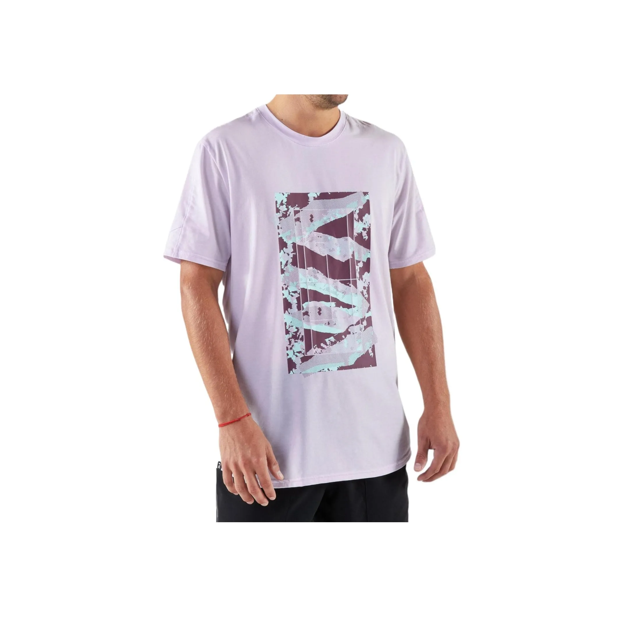 DECATHLON T Shirt Men's Light Pink Purple/Purple