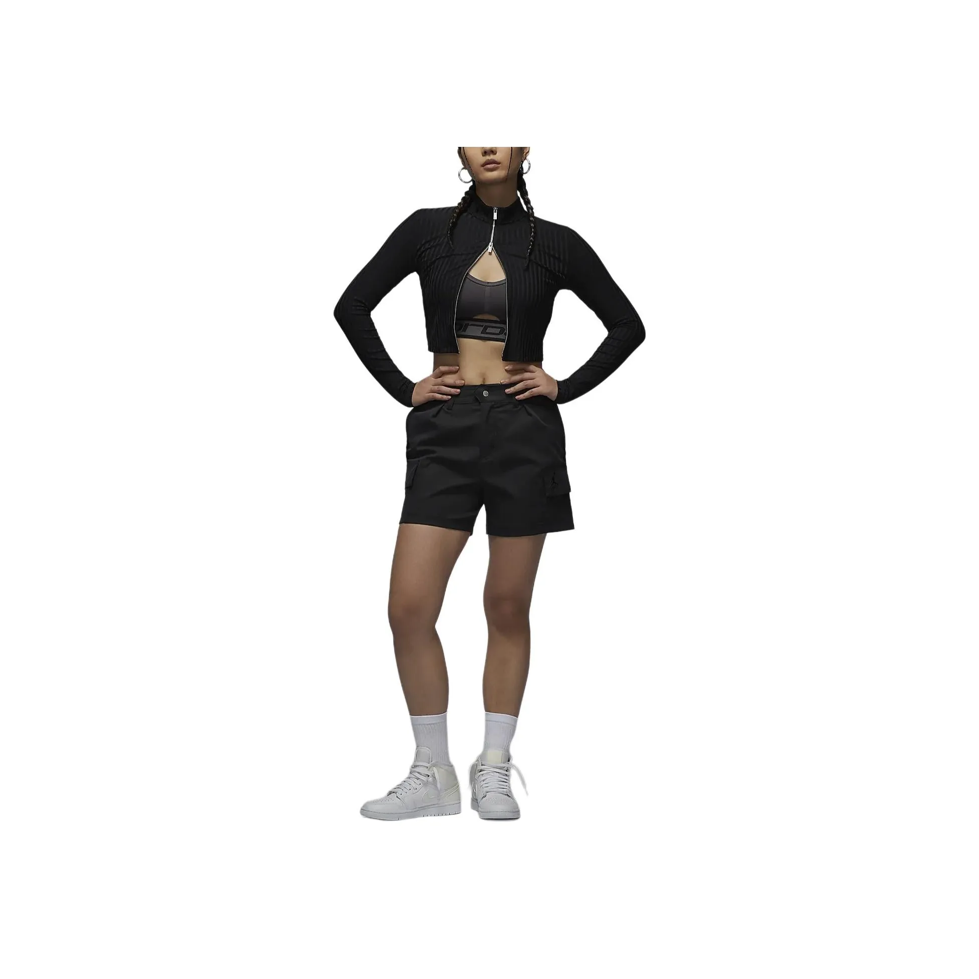 JORDAN Черный Женский Короткий Топ