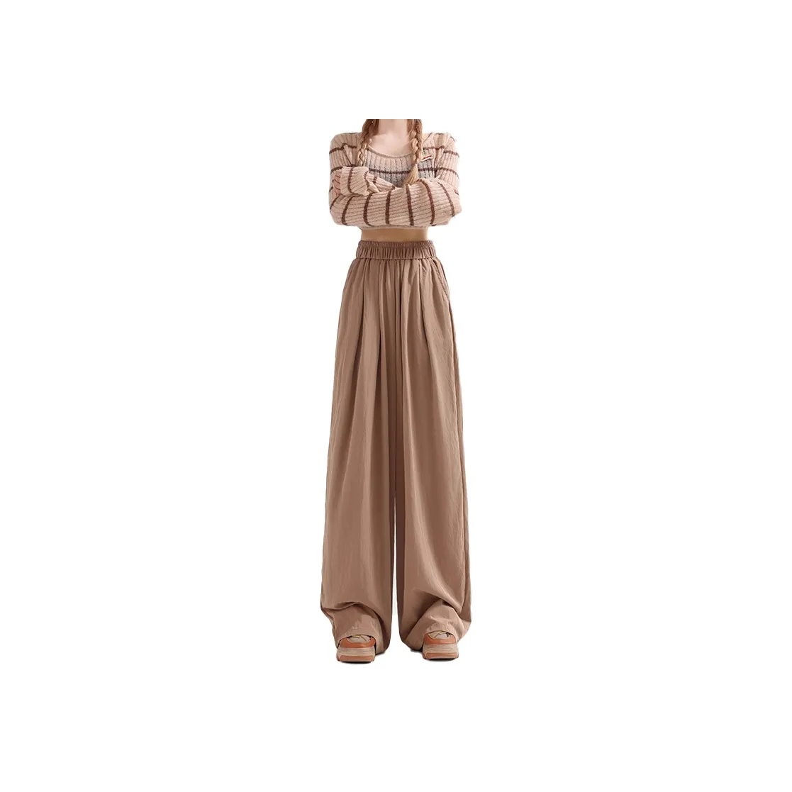Enhanced Casual Pants Women's Coffee