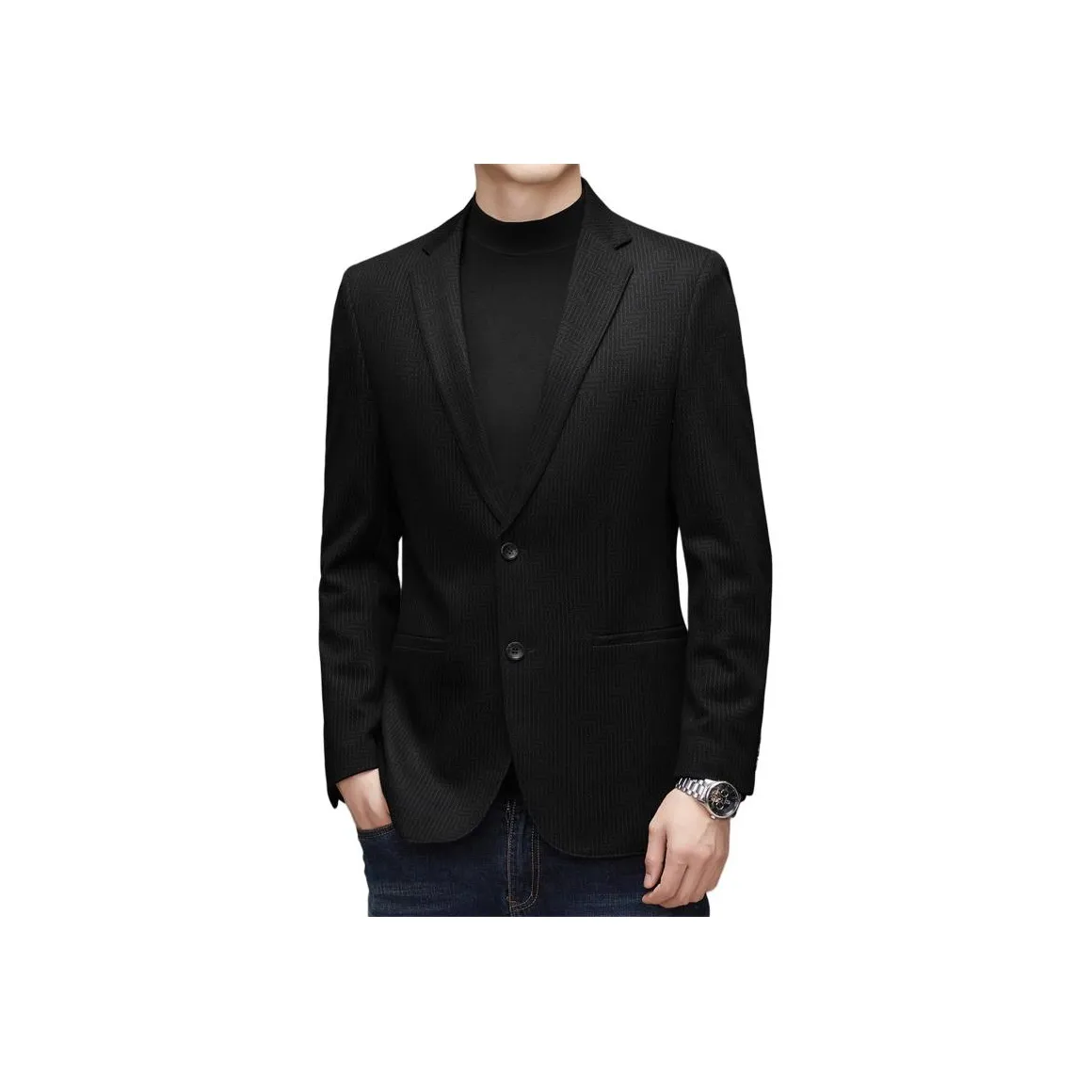 EMINU Черный Мужской Деловой Костюм