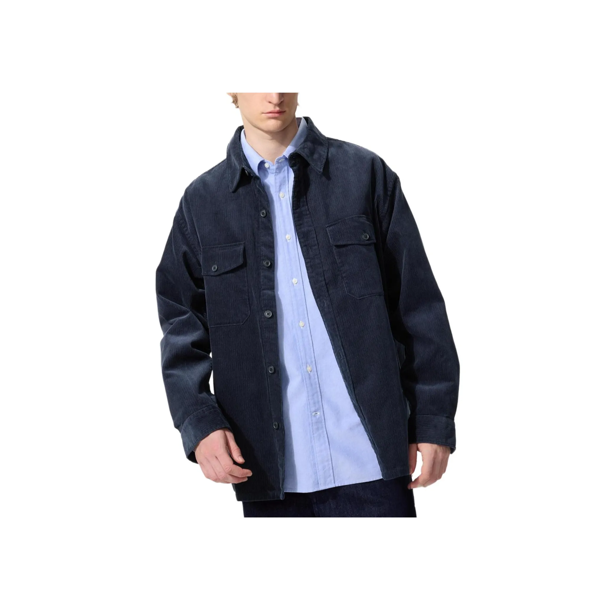 UNIQLO Темно-синие унисекс рубашки