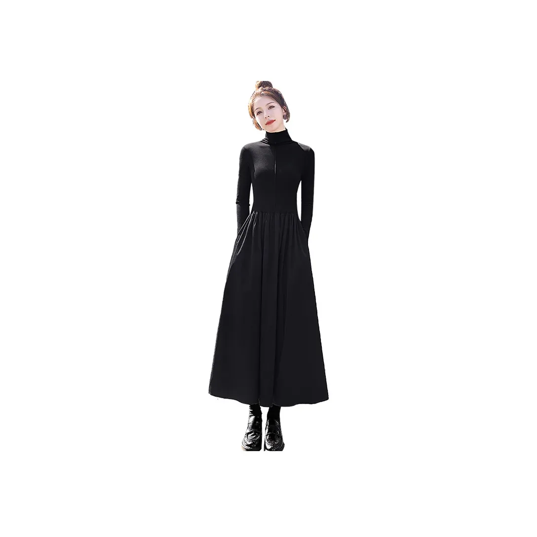 Cypress House Длинное платье с длинными рукавами женское