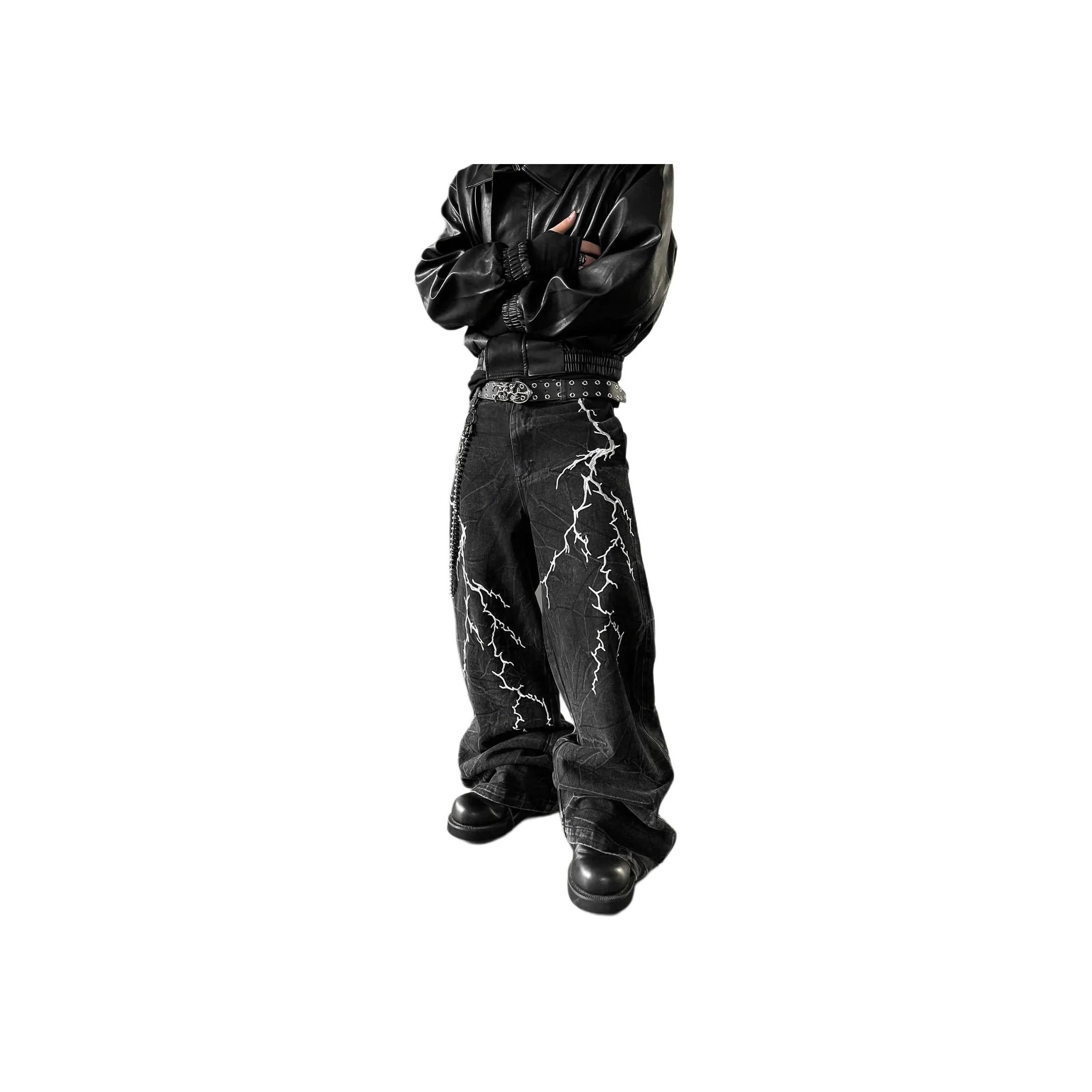 Pirkadat Черные Унисекс Джинсы