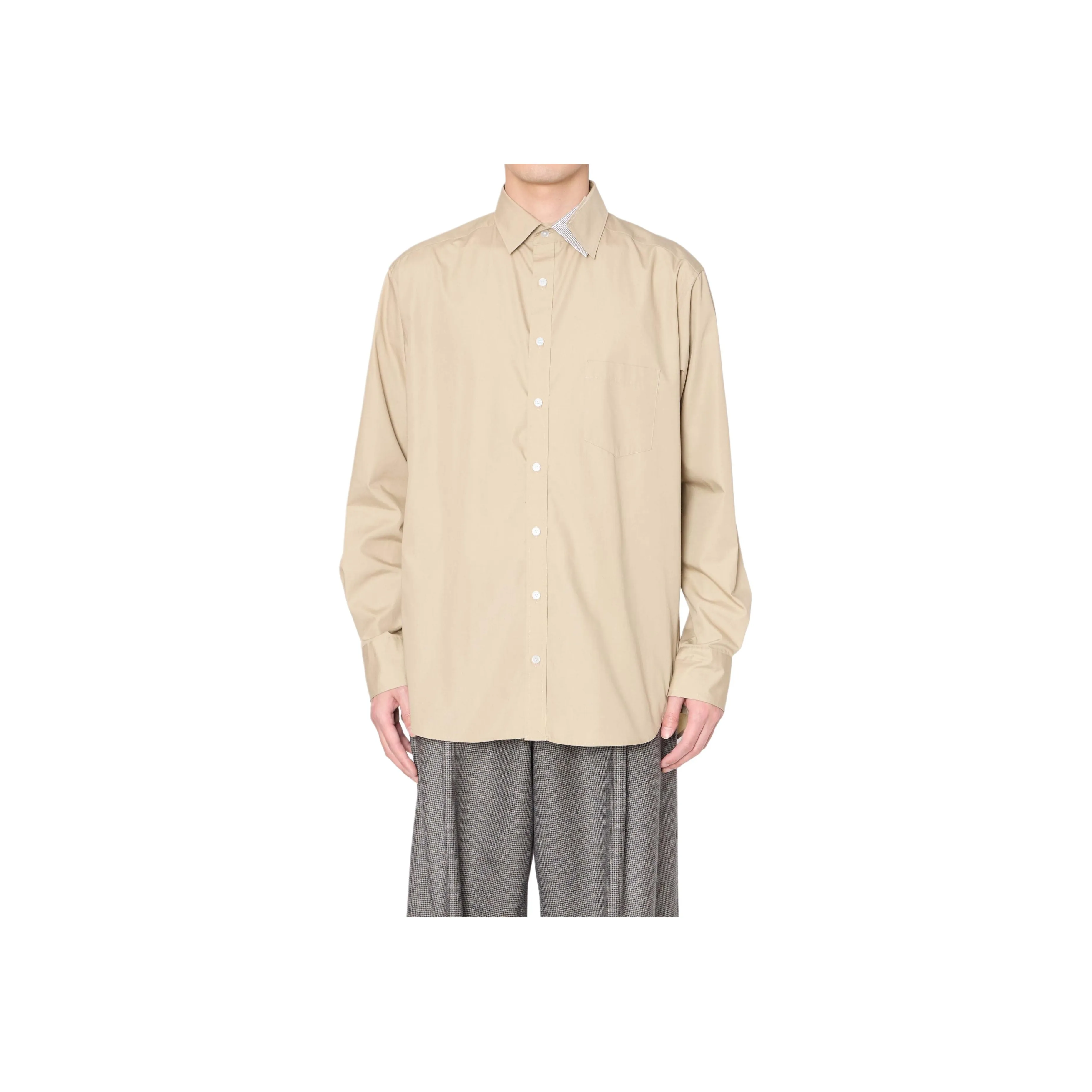 KOLOR Бежевый Мужской Рубашки