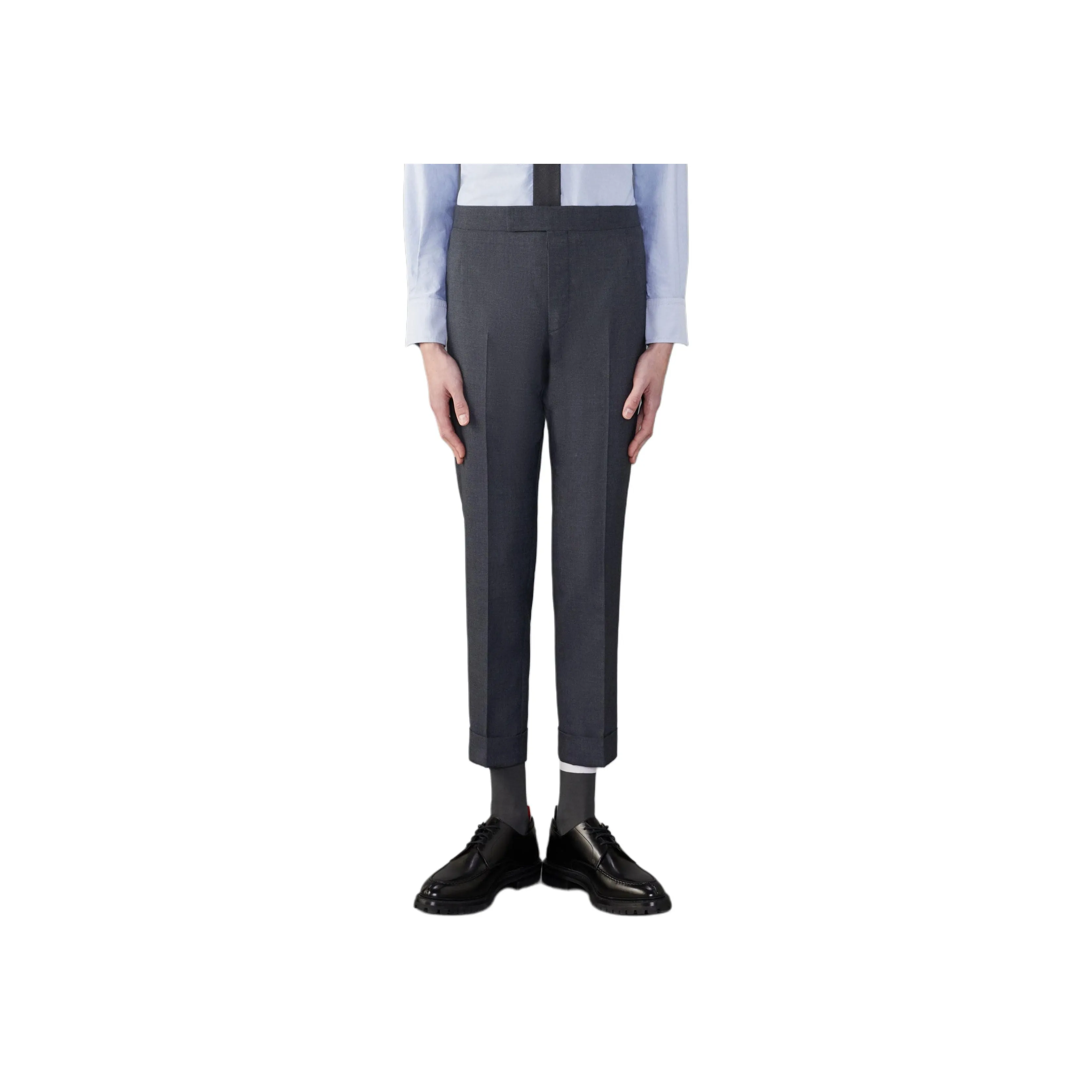 THOM BROWNE Mid rise Skinny leg Tailored Trousers