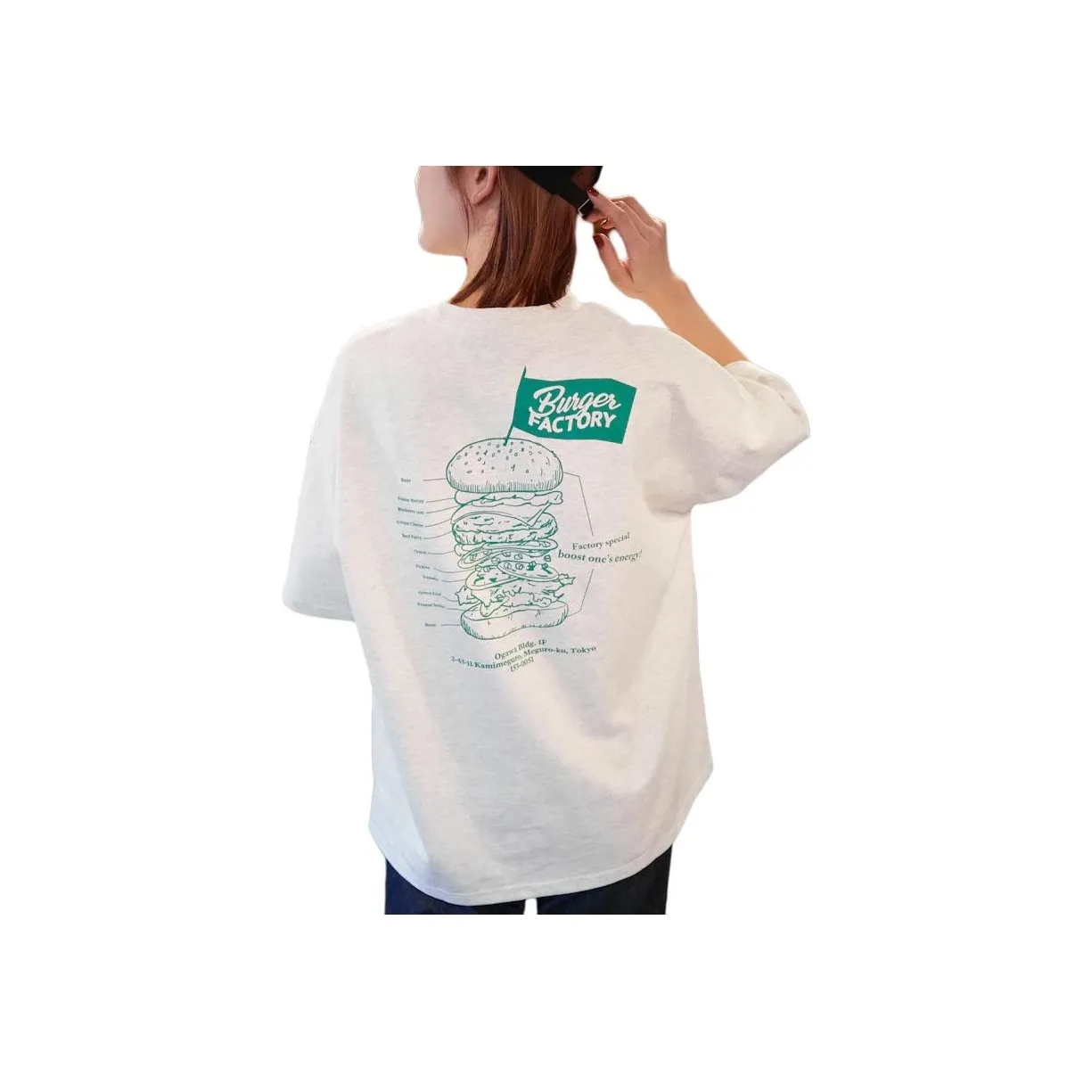 FREAK'S STORE x Burger Factory T Shirt Unisex Gray