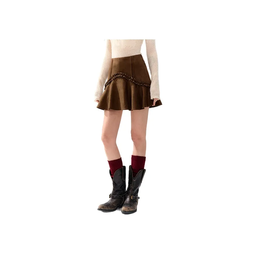 Guuka Hero Кожаные короткие юбки Женские