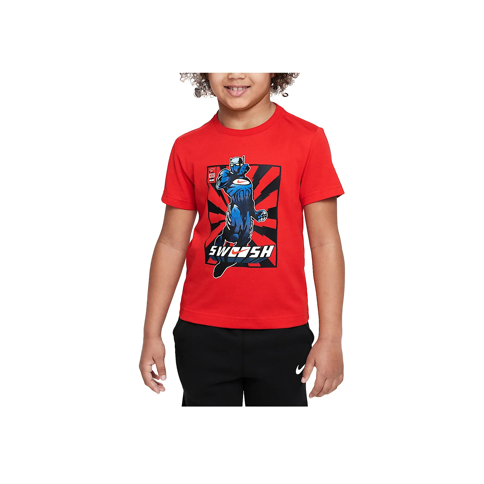 Nike Swoosh T-рубашка Университетский красный для детей 3-7 лет