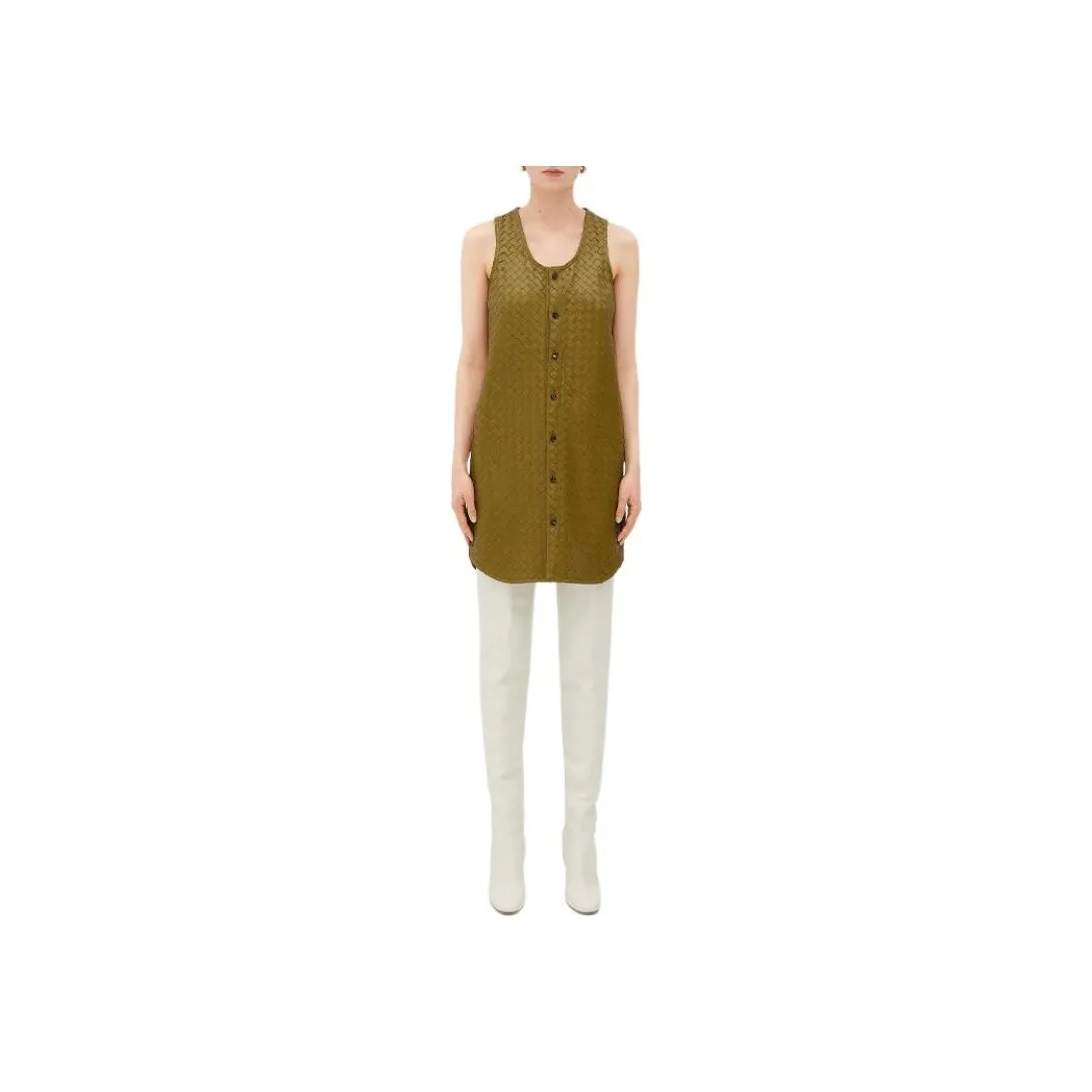 Bottega Veneta Intrecciato Leather Dress