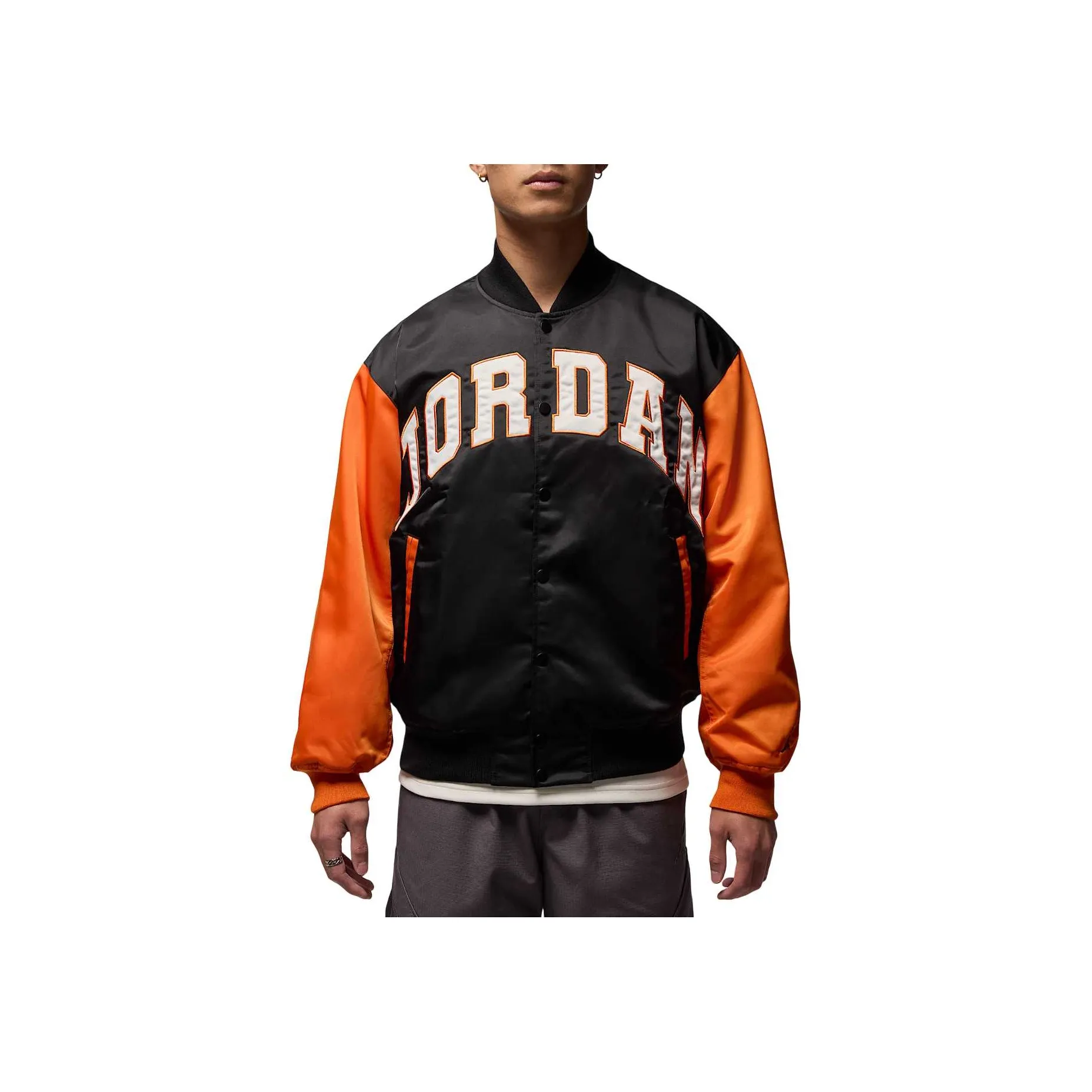 JORDAN Brooklynn Черный Оранжевый Унисекс Куртки