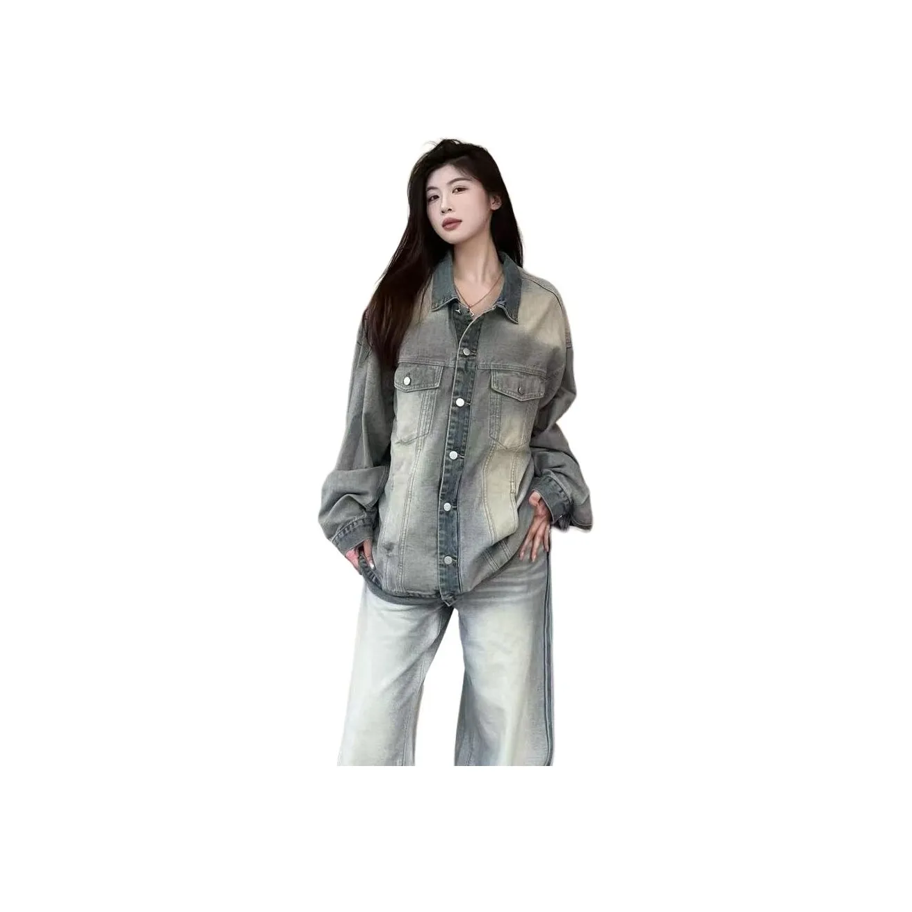 MUCCHIC Синий Женские Джинсовые Куртки