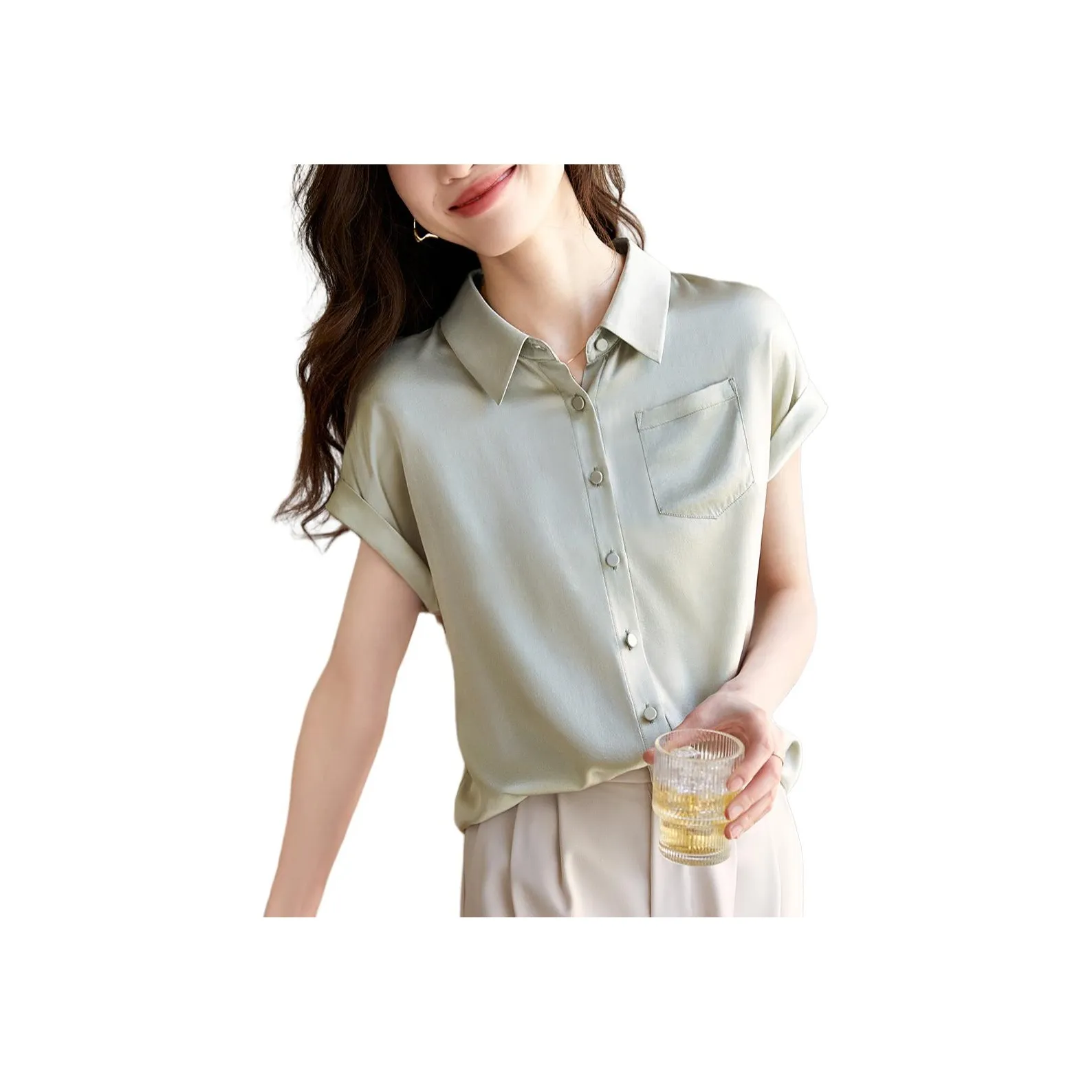Mo Han Yi Mei Shirt Women's Green
