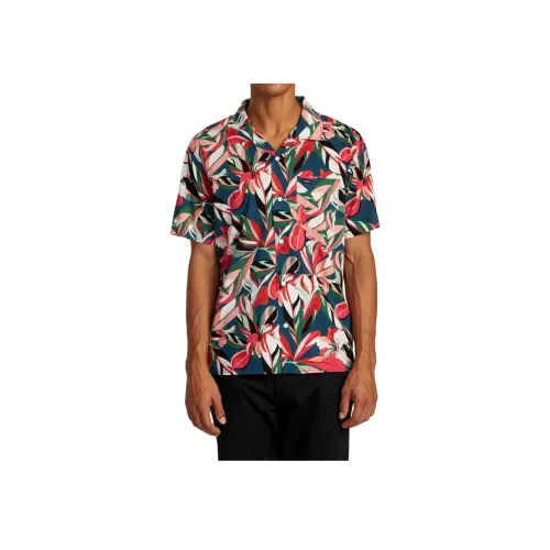 RVCA Многоцветные Цветочные Мужские Рубашки