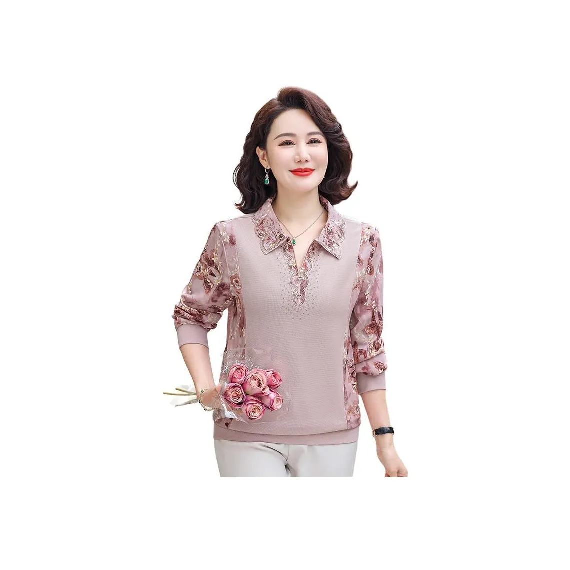 PIERRE CARDIN Шифон Рубашка Женская