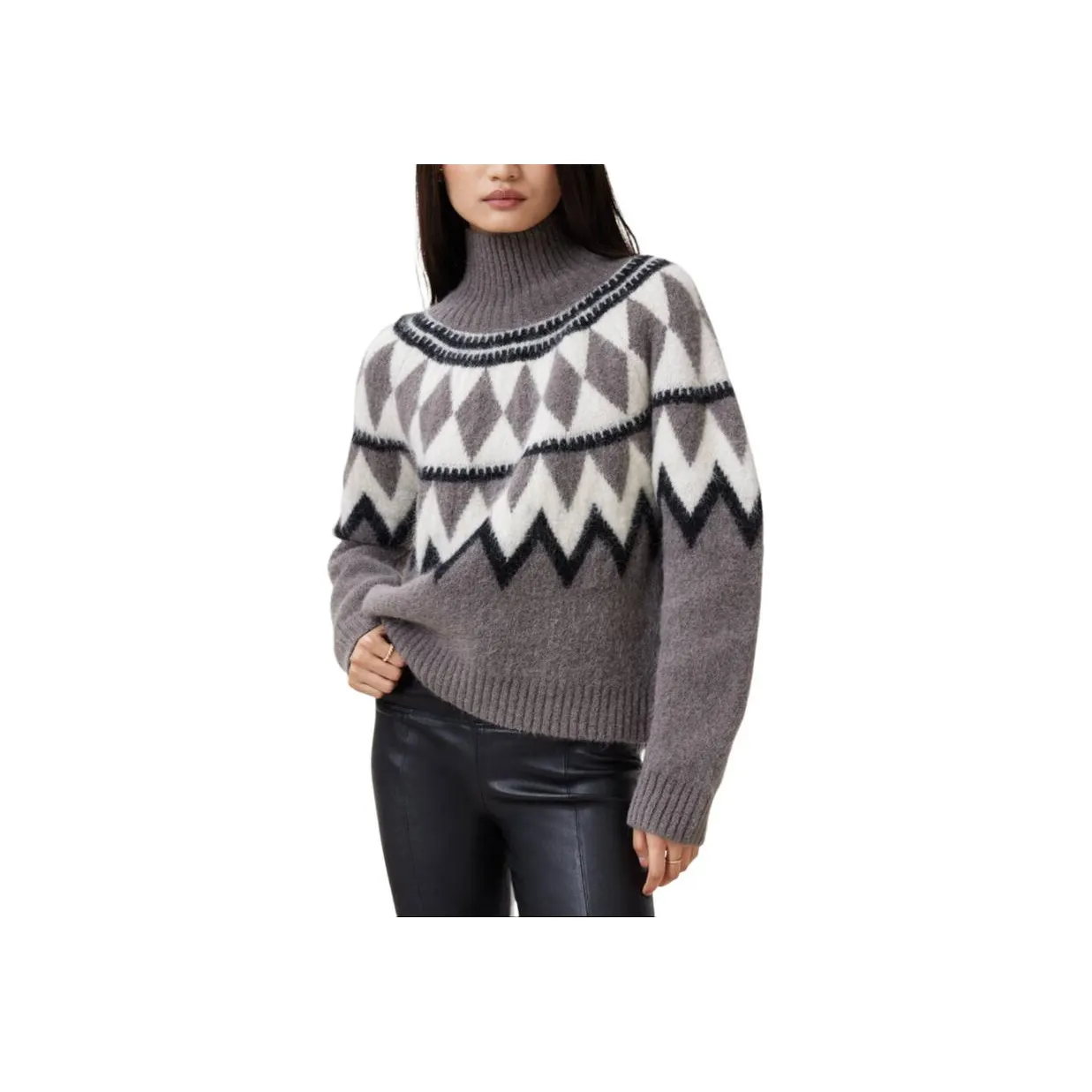 ALLSAINTS Geometric Pattern Knitwear