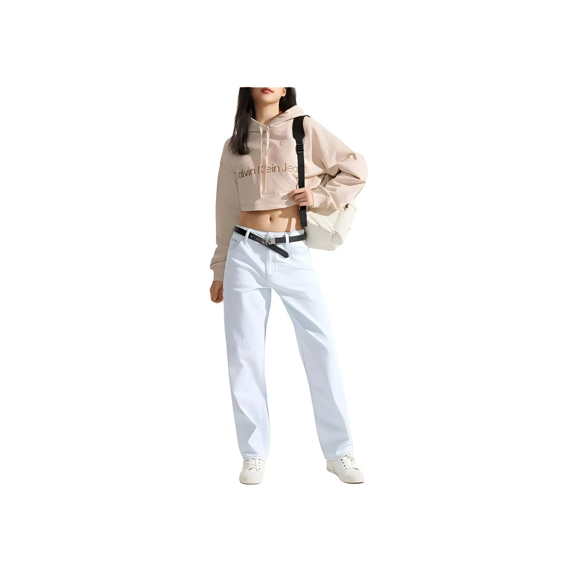 CALVIN KLEIN Sweatshirt Women's Ivory Yellow