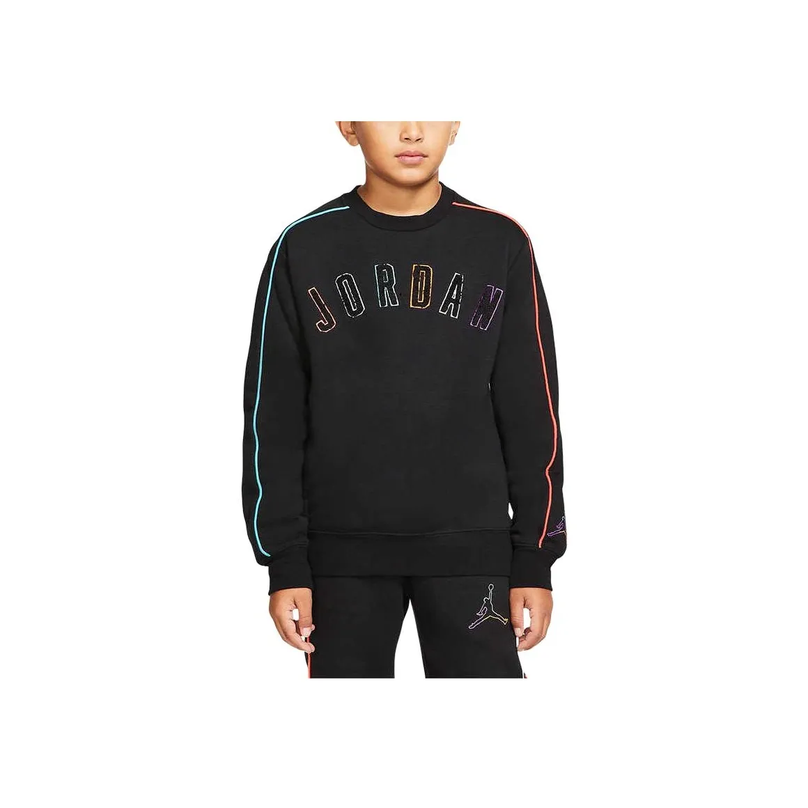 Nike x Jordan Свитшот Черный Подростки