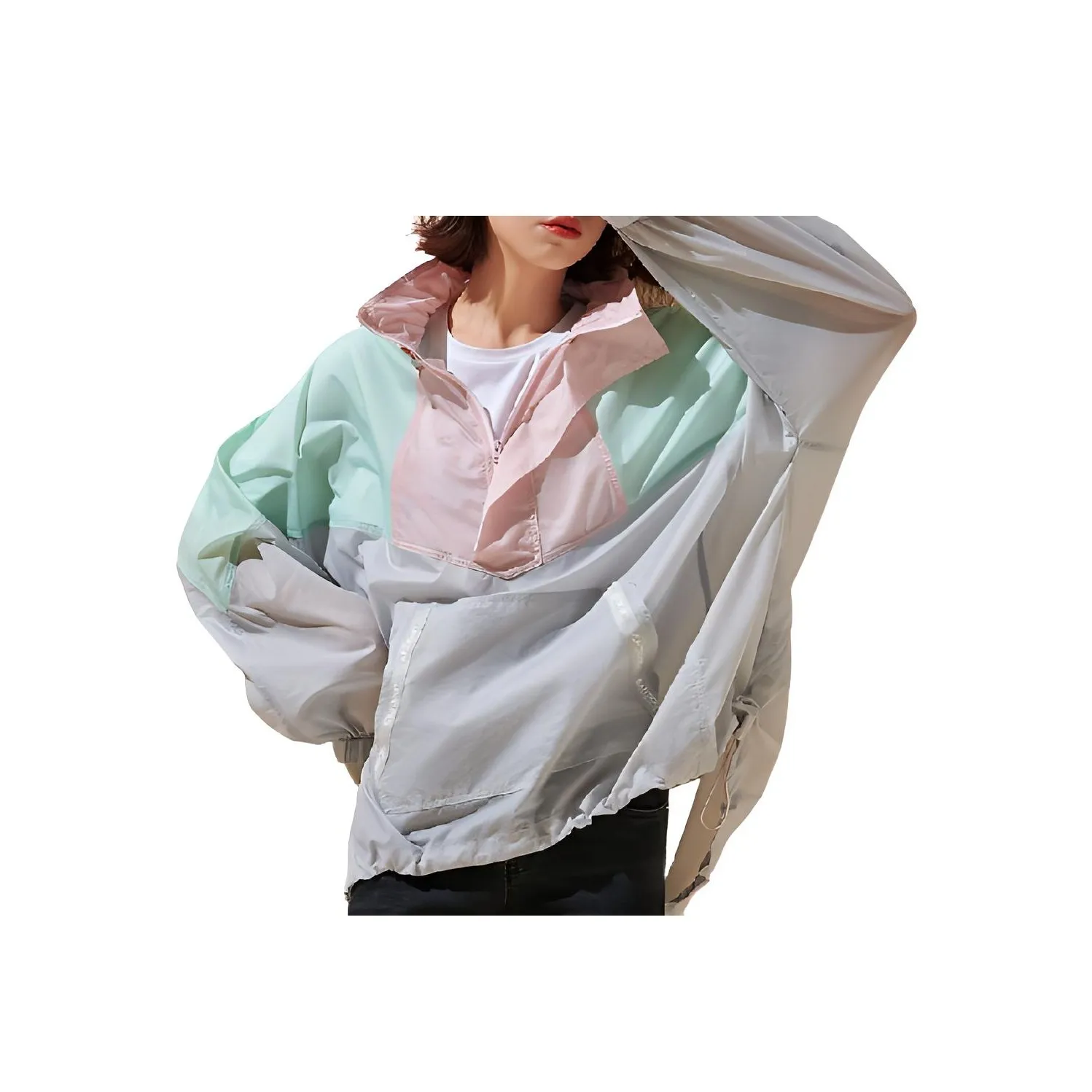 OUTDOOR PRODUCTS Sun Protection Clothing Women's Light Gray Multicolor