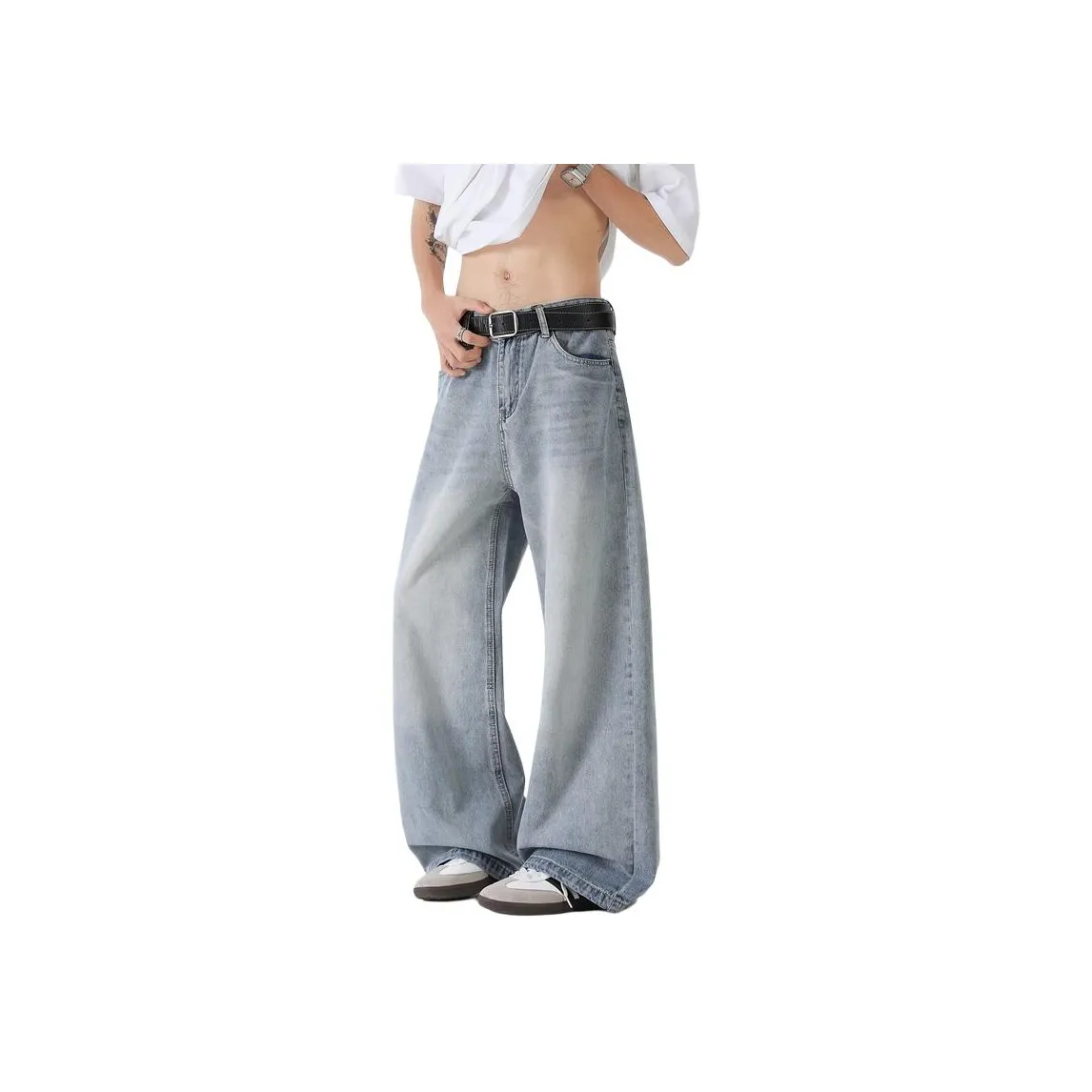 COPICVEN Jeans Unisex Blue
