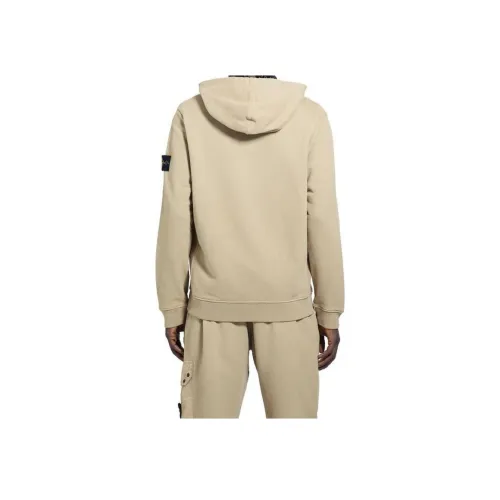 STONE ISLAND Бежевый Мужские Свитшоты