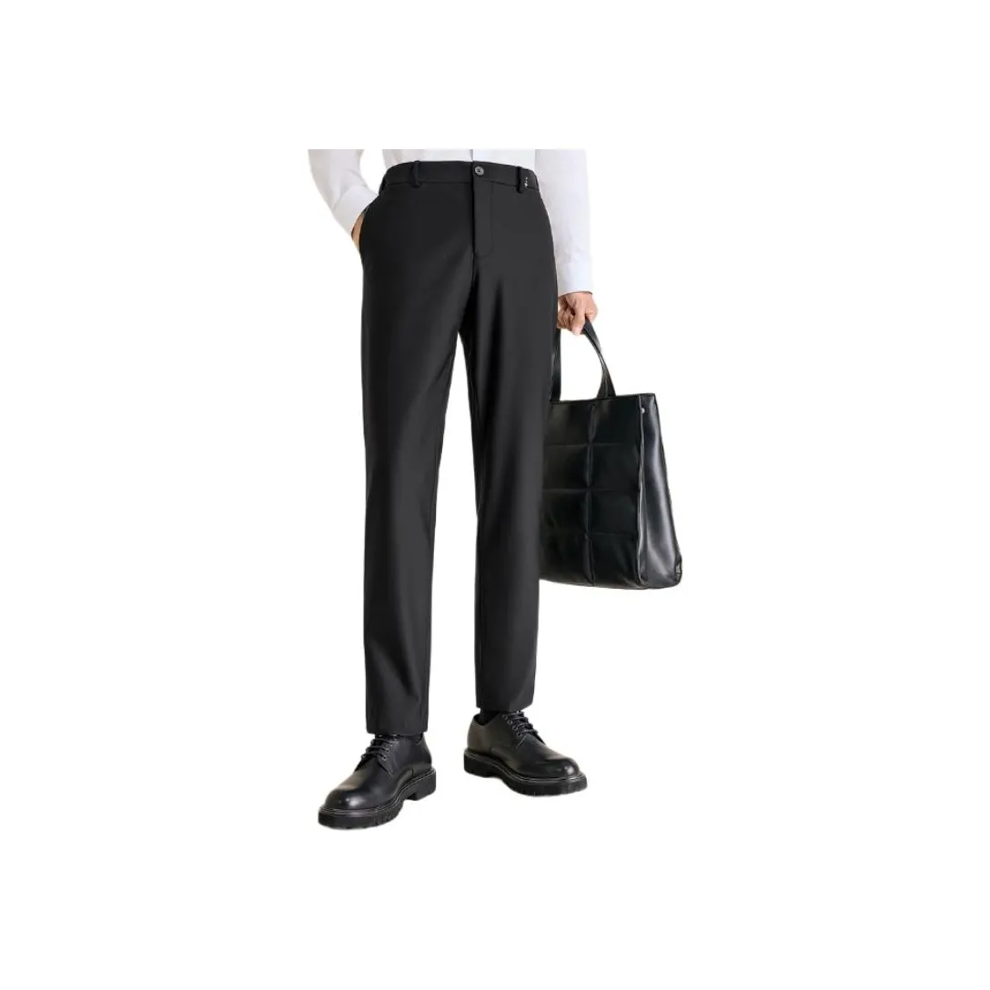 PEACEBIRD MEN Повседневные брюки Мужские Черные