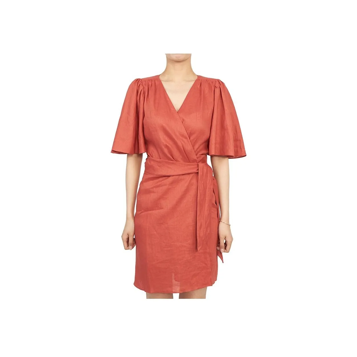 Vanessa Bruno Short Sleeved Dresses Women's Coral