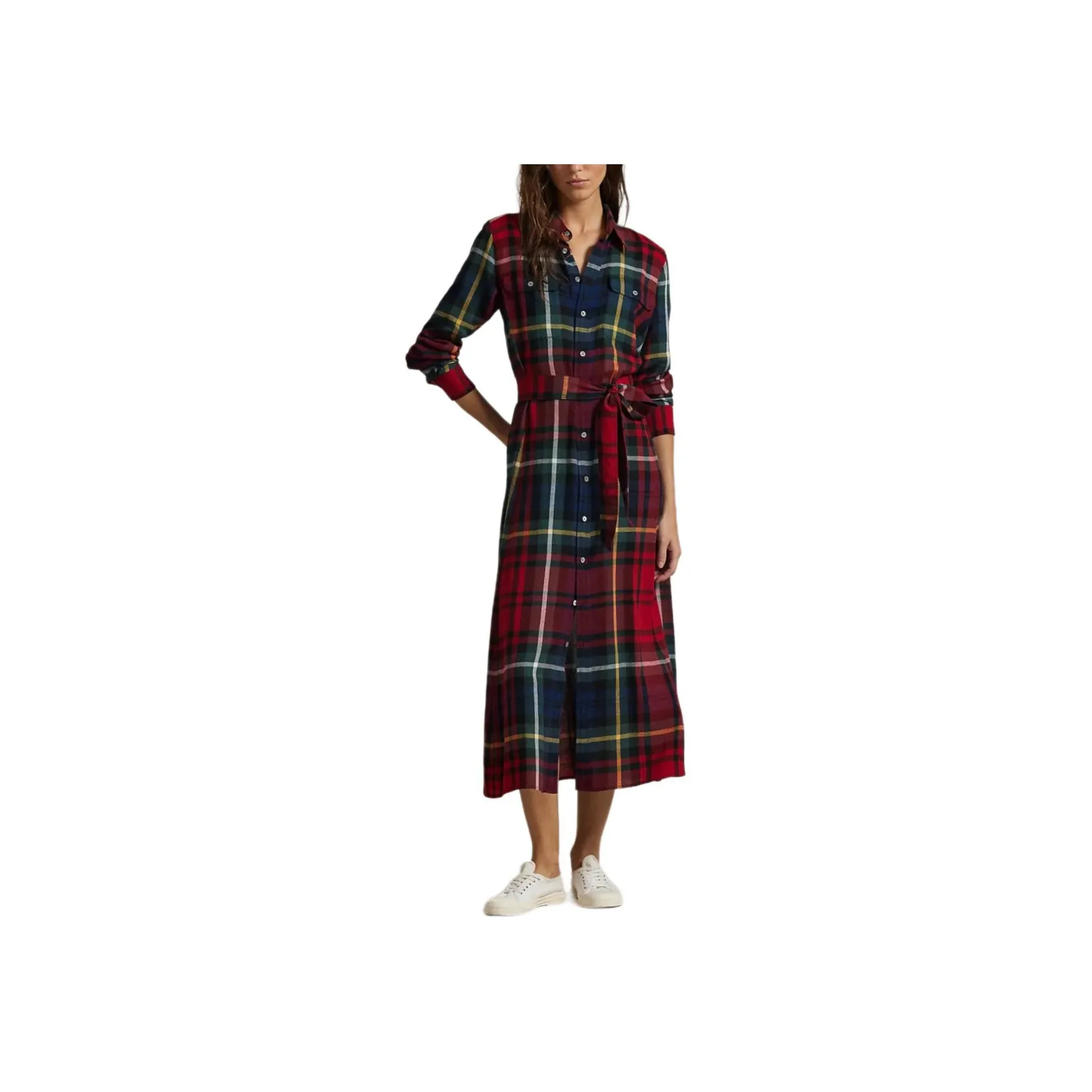 Polo Ralph Lauren Plaid Maxi Dress