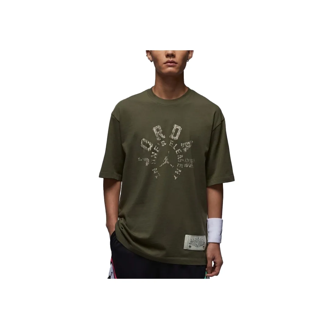 Jordan Dongdan T Shirt Men's Olive Green