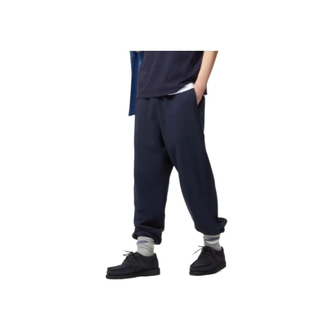 UNIQLO Вязаные спортивные брюки мужские темно-синие