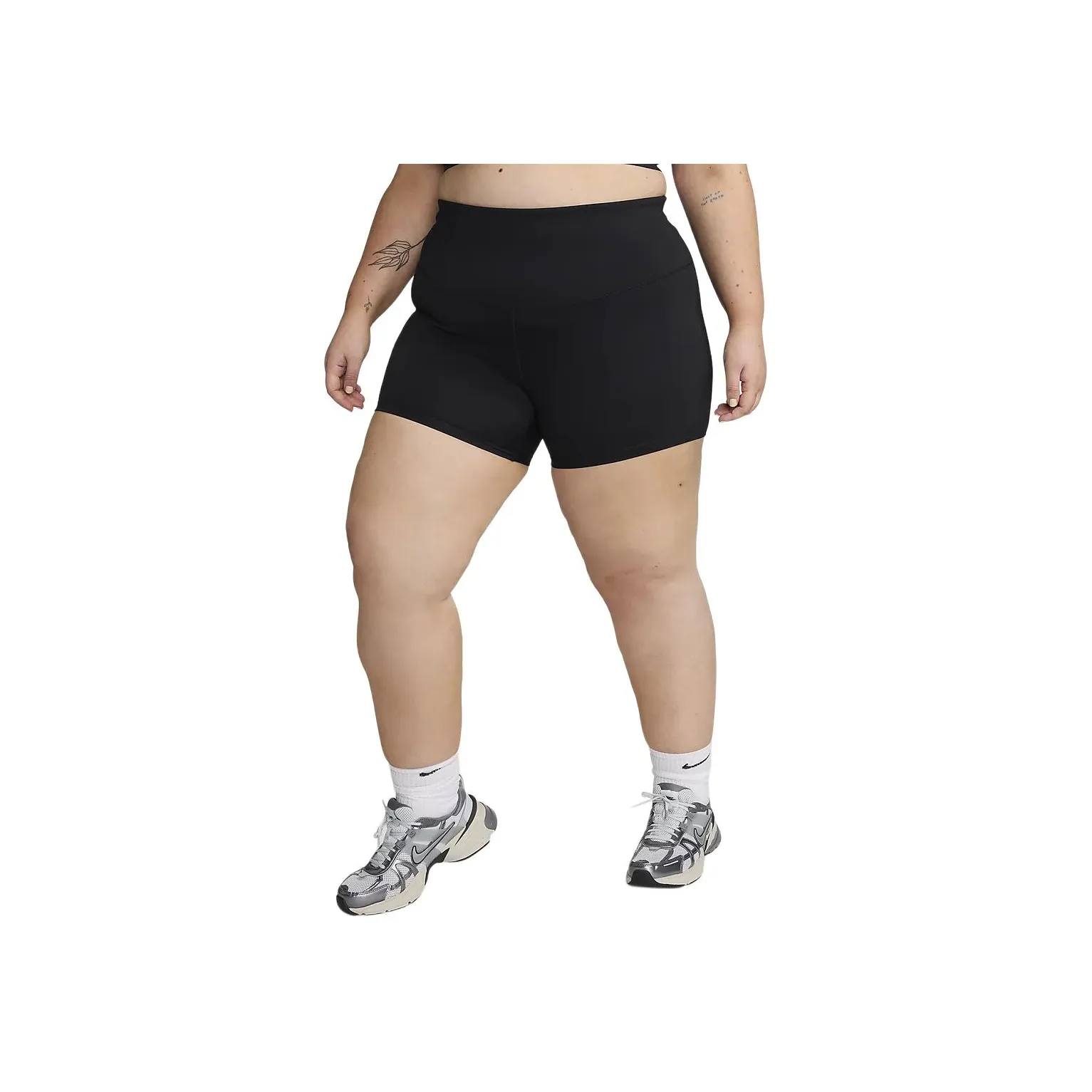 Nike One Women's High-Waisted 5' Biker Shorts Plus Size