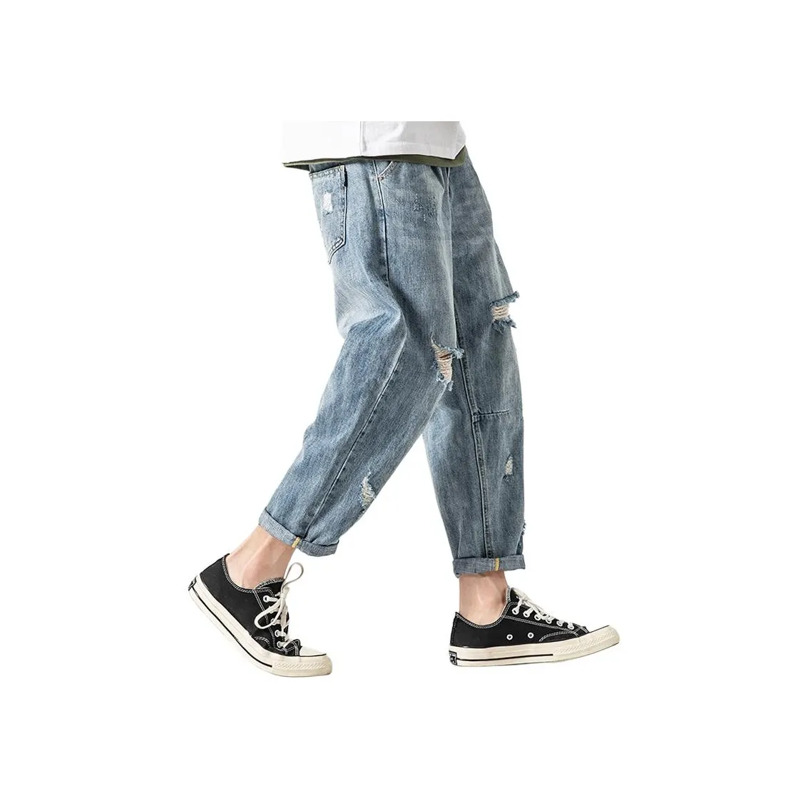 GTHOMME Осенние и зимние повседневные джинсы унисекс