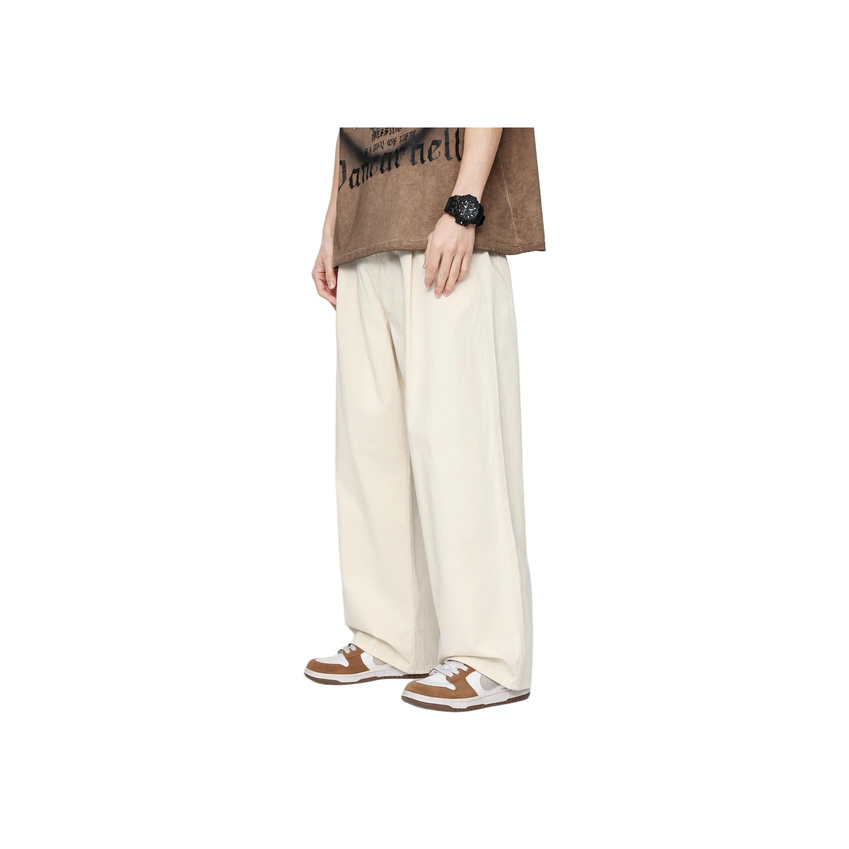 Jeep Outdoor Commute Casual Pants Unisex Original White Cow